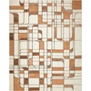 image:imageNourison Home Nordic Ivory Rust 5 x 7 Area Rug  Easy Clean Non Shedding Bed Room Living Room Dining Room Kitchen 5 x 7Ivory Rust