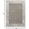image:imageNourison Home Pacific Shag Ivory Black 53 x 73 Area Rug  Easy Cleaning Non Shedding Bed Room Living Room Dining Room Kitchen 5 x 7Grey
