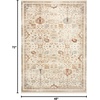 image:imageNourison Home Pardis Ivory Rust 53 x 7 Area Rug  Easy Clean Non Shedding Bed Room Living Room Dining Room Kitchen 5 x 7Ivory Rust