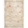 image:imageNourison Home Pardis Ivory Rust 53 x 7 Area Rug  Easy Clean Non Shedding Bed Room Living Room Dining Room Kitchen 5 x 7Ivory Rust