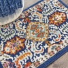 image:imageNourison Home Passion Blue Multicolor 110 x 210 Area Rug  Easy Clean Non Shedding Bed Room Living Room Dining Room Kitchen 2 x 3Blue Multicolor