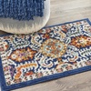 image:imageNourison Home Passion Blue Multicolor 110 x 210 Area Rug  Easy Clean Non Shedding Bed Room Living Room Dining Room Kitchen 2 x 3Blue Multicolor