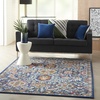 image:imageNourison Home Passion Blue Multicolor 110 x 210 Area Rug  Easy Clean Non Shedding Bed Room Living Room Dining Room Kitchen 2 x 3Blue Multicolor