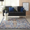 image:imageNourison Home Passion Blue Multicolor 110 x 210 Area Rug  Easy Clean Non Shedding Bed Room Living Room Dining Room Kitchen 2 x 3Blue Multicolor