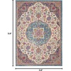 image:imageNourison Home Passion Grey Beige 110 x 210 Area Rug  Easy Clean Non Shedding Bed Room Living Room Dining Room Kitchen 2 x 3Ivory Multicolor