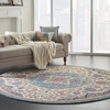image:imageNourison Home Passion Grey Beige 110 x 210 Area Rug  Easy Clean Non Shedding Bed Room Living Room Dining Room Kitchen 2 x 3Ivory Multicolor