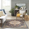 image:imageNourison Home Passion Grey Beige 110 x 210 Area Rug  Easy Clean Non Shedding Bed Room Living Room Dining Room Kitchen 2 x 3Navy Multicolor