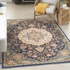 image:imageNourison Home Passion Grey Beige 110 x 210 Area Rug  Easy Clean Non Shedding Bed Room Living Room Dining Room Kitchen 2 x 3Navy Multicolor