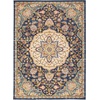 image:imageNourison Home Passion Grey Beige 110 x 210 Area Rug  Easy Clean Non Shedding Bed Room Living Room Dining Room Kitchen 2 x 3Navy Multicolor