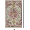 image:imageNourison Home Passion Ivory Pink 110 x 210 Area Rug  Easy Clean Non Shedding Bed Room Living Room Dining Room Kitchen 2 x 3Ivory Pink
