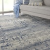 image:imageNourison Home Rustic Textures Modern Artistic IvoryBlue 53 x 73 Area Rug Easy Cleaning Non Shedding Bed Room Living Room Dining Room Kitchen5 x 7IvoryBlue