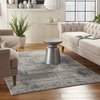 image:imageNourison Home Rustic Textures Modern Artistic IvoryBlue 53 x 73 Area Rug Easy Cleaning Non Shedding Bed Room Living Room Dining Room Kitchen5 x 7Ivory Blue