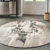 image:imageNourison Home Twilight Abstract GreyIvoryBlack 2 x 3 Area Rug Easy Cleaning Non Shedding Bed Room Living Room Dining Room Kitchen 2x3GreyIvoryBlack