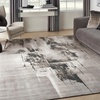 image:imageNourison Home Twilight Abstract GreyIvoryBlack 2 x 3 Area Rug Easy Cleaning Non Shedding Bed Room Living Room Dining Room Kitchen 2x3GreyIvoryBlack