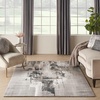 image:imageNourison Home Twilight Abstract GreyIvoryBlack 2 x 3 Area Rug Easy Cleaning Non Shedding Bed Room Living Room Dining Room Kitchen 2x3GreyIvoryBlack