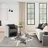 image:imageNourison Home Twilight Abstract GreyIvoryBlack 2 x 3 Area Rug Easy Cleaning Non Shedding Bed Room Living Room Dining Room Kitchen 2x3GreyIvoryBlack