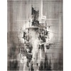 image:imageNourison Home Twilight Abstract GreyIvoryBlack 2 x 3 Area Rug Easy Cleaning Non Shedding Bed Room Living Room Dining Room Kitchen 2x3GreyIvoryBlack