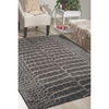 image:imageNourison Home Maxell Charcoal 53 x 73 Area Rug  Easy Clean Non Shedding Bed Room Living Room Dining Room Kitchen 5 x 7Charcoal