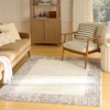 image:imageNourison Home Pacific Shag Ivory Black 53 x 73 Area Rug  Easy Cleaning Non Shedding Bed Room Living Room Dining Room Kitchen 5 x 7Ivory Grey