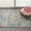 image:imageNourison Home Passion Ivory Pink 110 x 210 Area Rug  Easy Clean Non Shedding Bed Room Living Room Dining Room Kitchen 2 x 3IvoryLight Blue