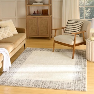 image:imageNourison Home Pacific Shag Ivory Black 53 x 73 Area Rug  Easy Cleaning Non Shedding Bed Room Living Room Dining Room Kitchen 5 x 7Ivory Grey