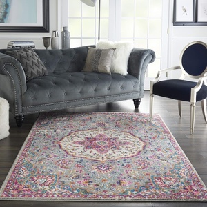 image:imageNourison Home Passion Grey Beige 110 x 210 Area Rug  Easy Clean Non Shedding Bed Room Living Room Dining Room Kitchen 2 x 3Grey Multicolor