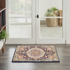 image:imageNourison Home Passion Grey Beige 110 x 210 Area Rug  Easy Clean Non Shedding Bed Room Living Room Dining Room Kitchen 2 x 3Navy Multicolor