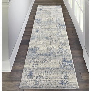 image:imageNourison Home Rustic Textures Modern Artistic IvoryBlue 53 x 73 Area Rug Easy Cleaning Non Shedding Bed Room Living Room Dining Room Kitchen5 x 7IvoryBlue