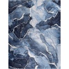 image:imageInspire Me Home Dcor Daydream Abstract Machine Washable Navy Blue 53 x 73 Area Rug Easy Cleaning Non Shedding Bed Room Living Room Dining Room Kitchen 5x7Navy Blue