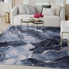 image:imageInspire Me Home Dcor Daydream Abstract Machine Washable Navy Blue 53 x 73 Area Rug Easy Cleaning Non Shedding Bed Room Living Room Dining Room Kitchen 5x7Navy Blue