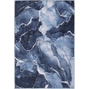 image:imageInspire Me Home Dcor Daydream Abstract Machine Washable Navy Blue 53 x 73 Area Rug Easy Cleaning Non Shedding Bed Room Living Room Dining Room Kitchen 5x7Navy Blue