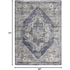 image:imageKathy Ireland American Manor Blue 311 x 511 Area Rug Easy Clean Non Shedding Bed Room Living Room Dining Room Kitchen 4x6