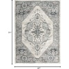image:imageKathy Ireland American Manor Grey 311 x 511 Area Rug Easy Clean Non Shedding Bed Room Living Room Dining Room Kitchen 4x6