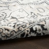 image:imageNourison Dekor Ivory Charcoal 710 x 910 Area Rug  Easy Clean Non Shedding Bed Room Living Room Dining Room Kitchen 8 x 10