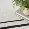 image:imageNourison Essentials 6 x 9 Ivory Black Fabric Contemporary Area Rug 6 x 9