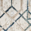 image:imageNourison Glam Geometric IvoryTaupe 311 x 511 Area Rug Easy Cleaning Non Shedding Bed Room Living Room Dining Room Kitchen 4x6 IvoryTaupe