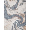 image:imageNourison Home Astra Machine Washable Ivory Grey 710 x 10 Area Rug  Easy Clean Non Shedding Bed Room Living Room Dining Room Kitchen 8 x 10Ivory Blue