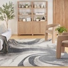 image:imageNourison Home Astra Machine Washable Ivory Grey 710 x 10 Area Rug  Easy Clean Non Shedding Bed Room Living Room Dining Room Kitchen 8 x 10Ivory Grey