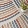 image:imageNourison Home Astra Machine Washable Ivory Multicolor 4 x Round Area Rug  Easy Clean Non Shedding Bed Room Living Room Dining Room Kitchen 4 x RoundIvory Multicolor