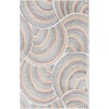 image:imageNourison Home Astra Machine Washable Ivory Multicolor 4 x Round Area Rug  Easy Clean Non Shedding Bed Room Living Room Dining Room Kitchen 4 x RoundIvory Multicolor