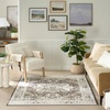 image:imageNourison Home Dekor Ivory Charcoal 53 x 7 Area Rug  Easy Clean Non Shedding Bed Room Living Room Dining Room Kitchen 5 x 7Brown Ivory