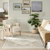 image:imageNourison Home Dekor Ivory Charcoal 53 x 7 Area Rug  Easy Clean Non Shedding Bed Room Living Room Dining Room Kitchen 5 x 7Ivory Taupe