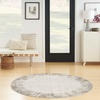 image:imageNourison Home Elation Ivory Grey 53 x Round Area Rug  Easy Clean Non Shedding Bed Room Living Room Dining Room Kitchen 5 x RoundIvory Grey
