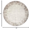 image:imageNourison Home Elation Ivory Grey 53 x Round Area Rug  Easy Clean Non Shedding Bed Room Living Room Dining Room Kitchen 5 x RoundIvory Grey
