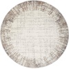 image:imageNourison Home Elation Ivory Grey 53 x Round Area Rug  Easy Clean Non Shedding Bed Room Living Room Dining Room Kitchen 5 x RoundIvory Grey