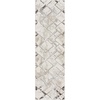 image:imageNourison Home Glam Geometric IvoryGrey 311 x 511 Area Rug Easy Cleaning Non Shedding Bed Room Living Room Dining Room Kitchen 4x6IvoryGrey