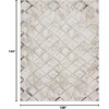 image:imageNourison Home Glam Geometric IvoryGrey 311 x 511 Area Rug Easy Cleaning Non Shedding Bed Room Living Room Dining Room Kitchen 4x6IvoryGrey