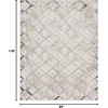 image:imageNourison Home Glam Geometric IvoryGrey 311 x 511 Area Rug Easy Cleaning Non Shedding Bed Room Living Room Dining Room Kitchen 4x6IvoryGrey