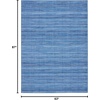 image:imageNourison Home Interweave Abstract Ivory 6 x 9 AreaRug EasyCleaning Non Shedding Bed Room Living Room Dining Room Kitchen 6x9Denim