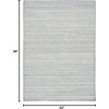 image:imageNourison Home Interweave Abstract Ivory 6 x 9 AreaRug EasyCleaning Non Shedding Bed Room Living Room Dining Room Kitchen 6x9Light Blue